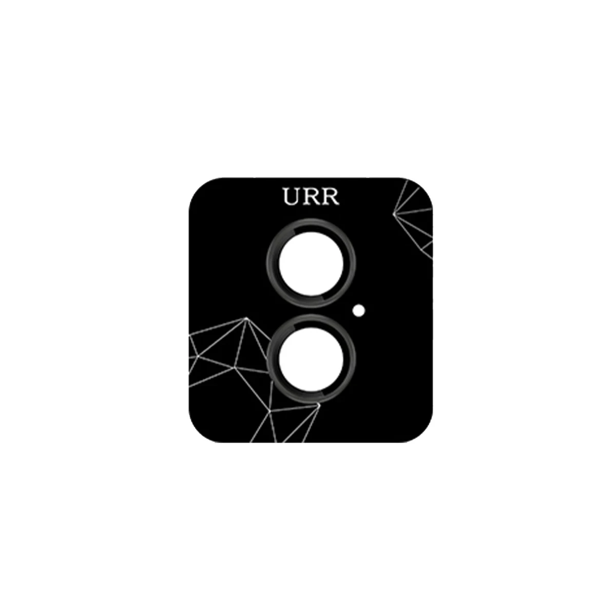 URR Apple iPhone 16 3D PVD Dioxide Kamera Lens Koruyucu - Siyah